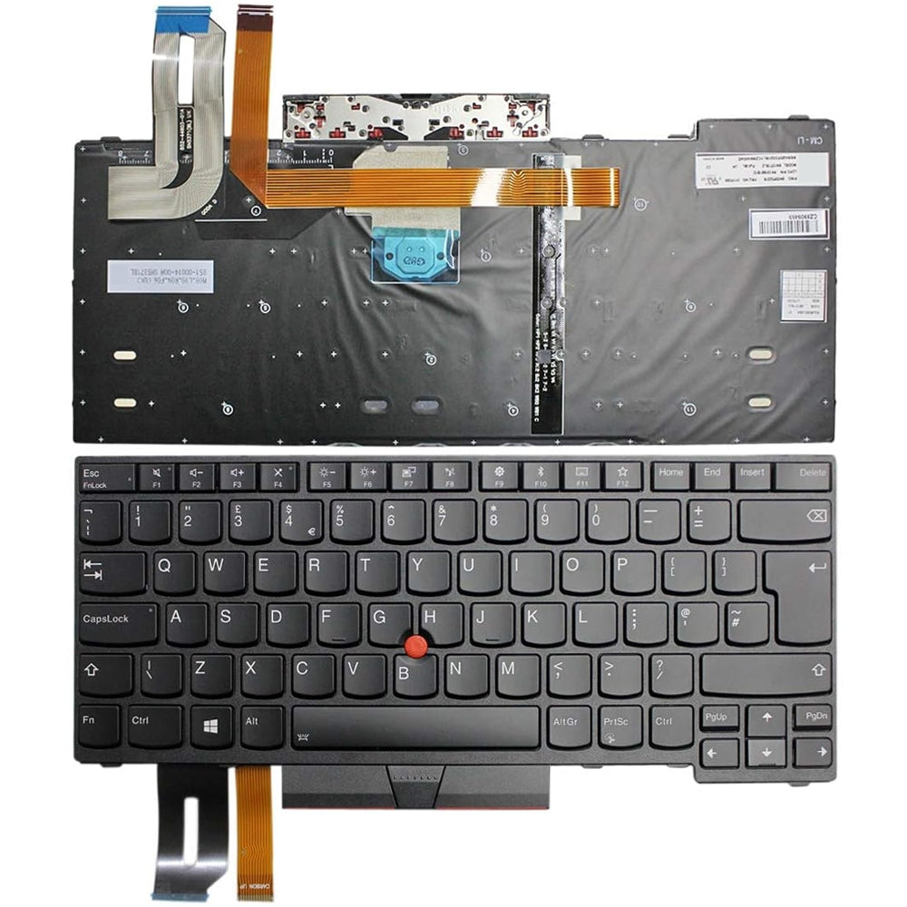For Lenovo Thinkpad  T480s E480 L480 UK Version Backlight Lap Keyboard