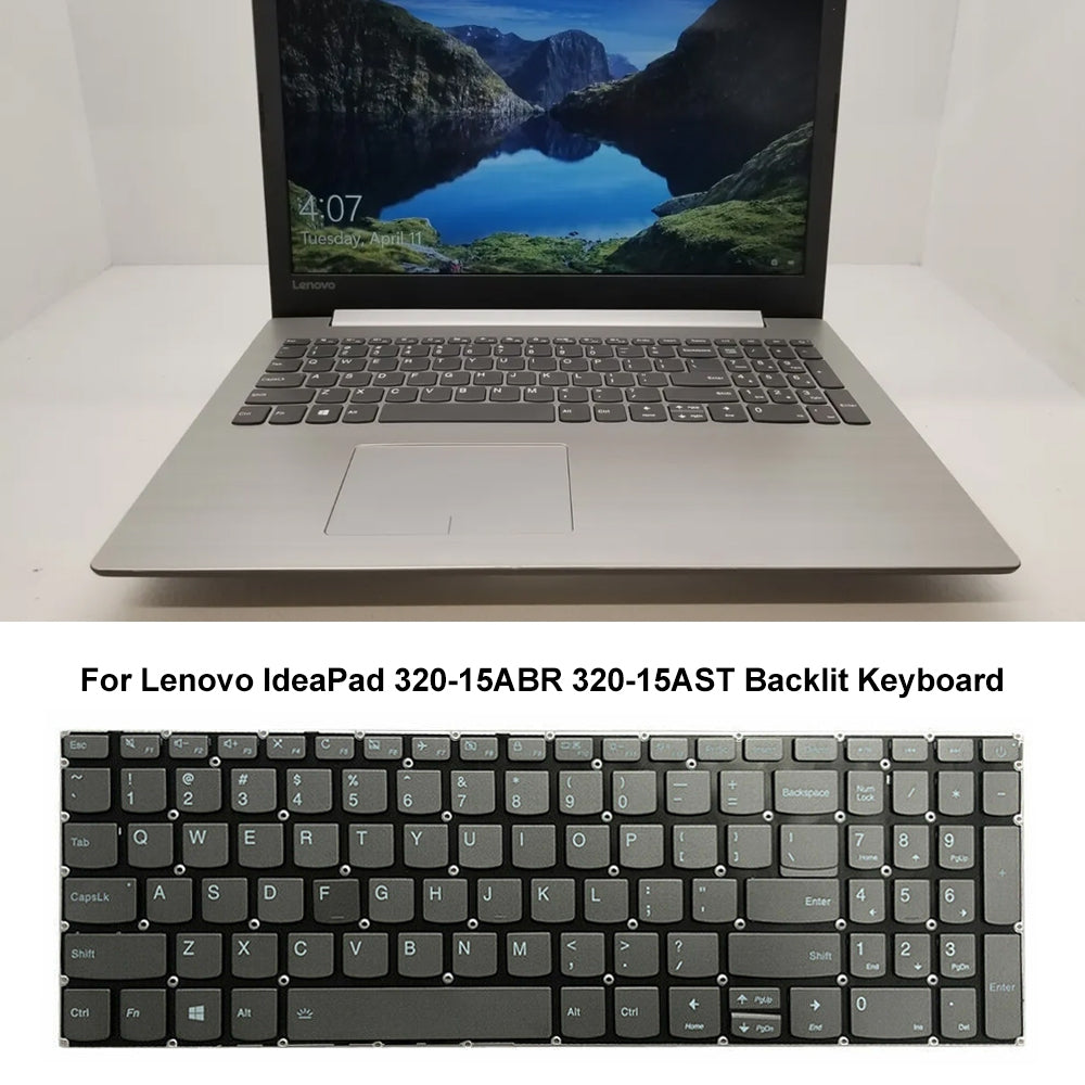 For Lenovo Ideapad 320-15ABR 320-15AST US Version Backlight Lap Keyboard with Switch Key