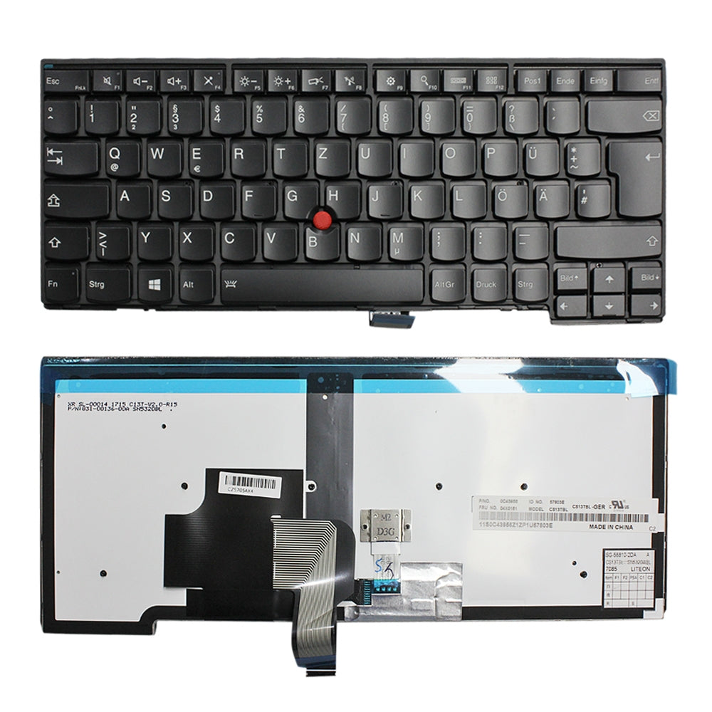 For Lenovo ThinkPad T440 T440P T440S German Version White Back Backlight Lap Keyboard
