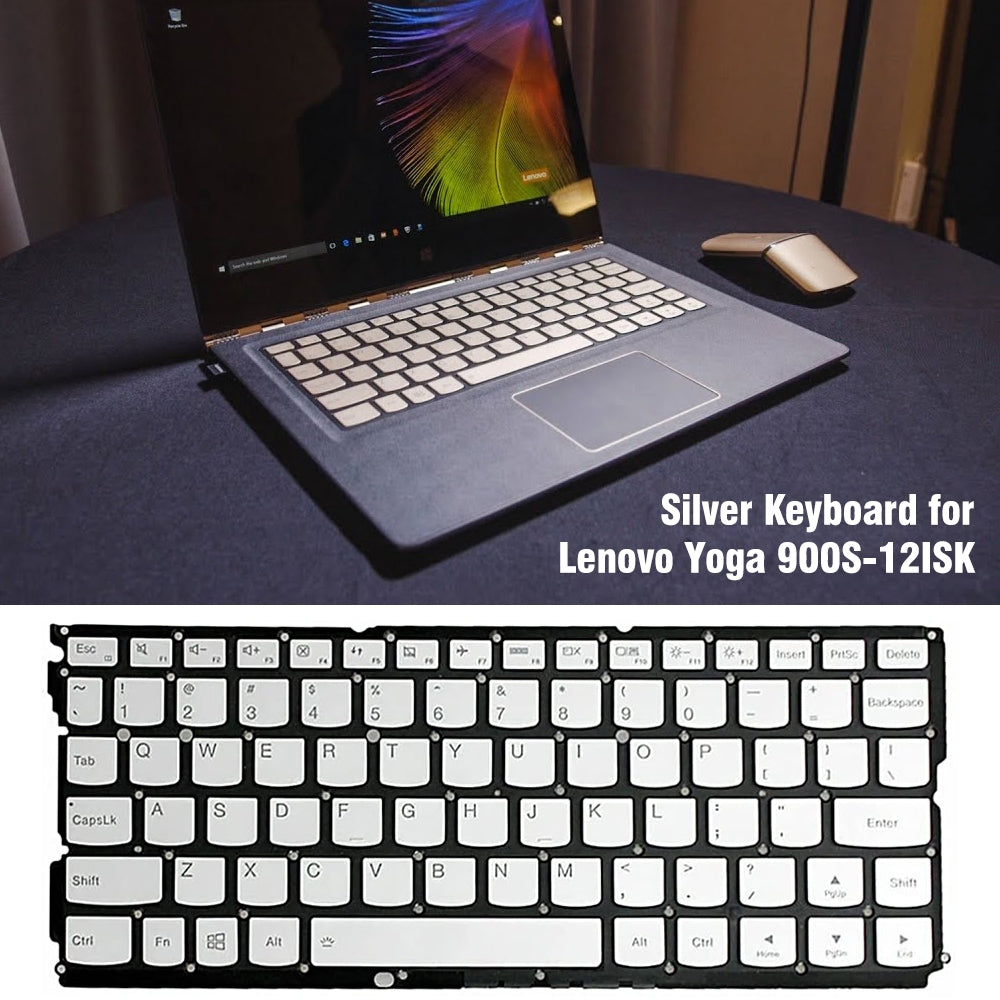 For Lenovo Yoga 900S-12ISK US Version Lap Keyboard Silver