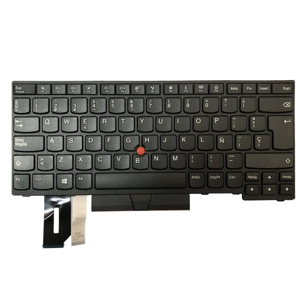 For Lenovo ThinkPad E480 / E495 / L480 Spanish Version Backlight Lap Keyboard