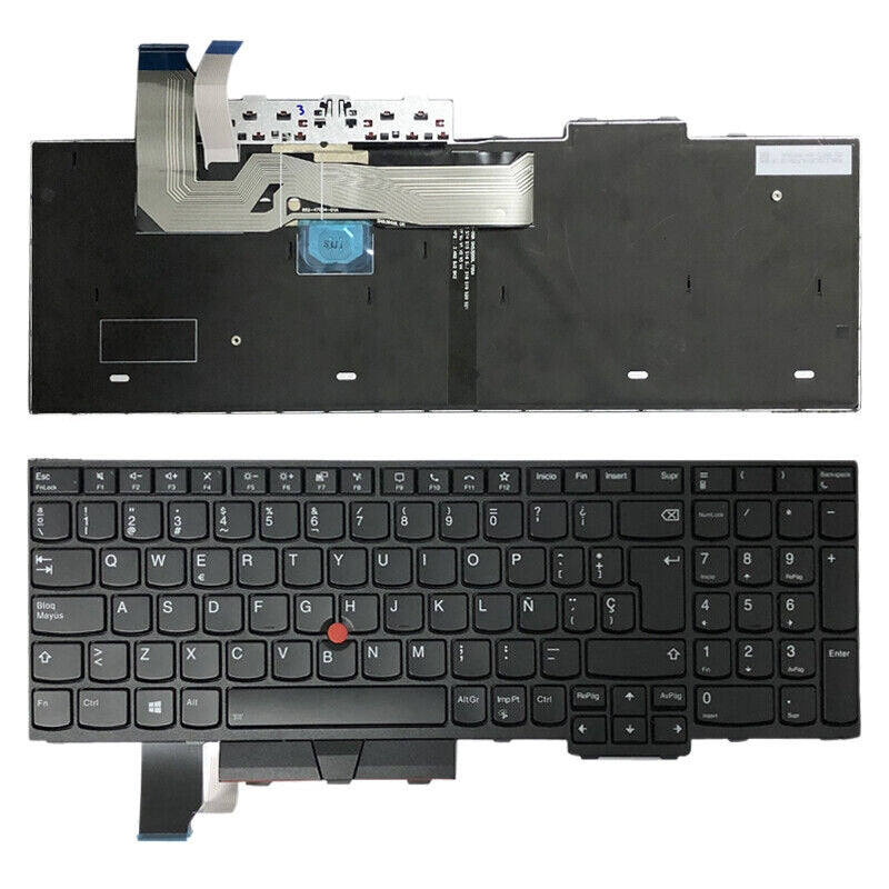 For Lenovo ThinkPad E580 / L580 / E585 Spanish Version Backlight Lap Keyboard