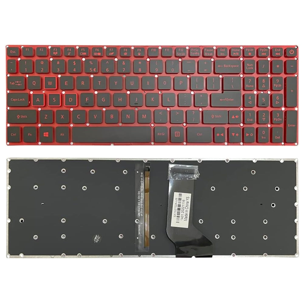 For Acer Nitro 5 AN515-41 US Version Red Backlight Lap Keyboard