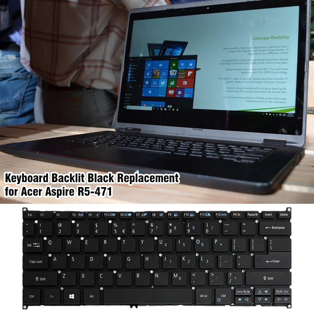 For Acer R5-471 US Version Backlight Lap Keyboard