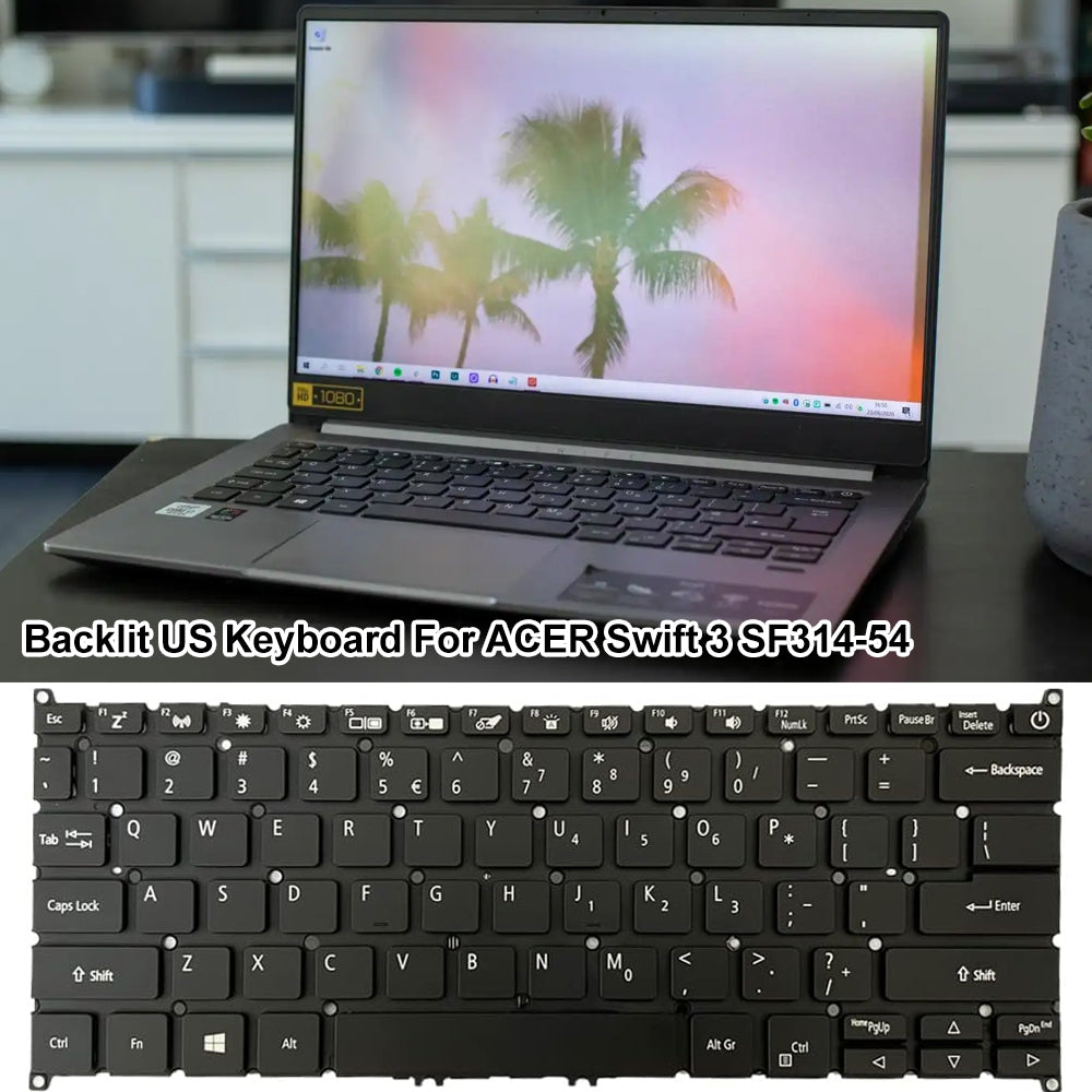 For Acer Swift 3 SF314-54 US Version Backlight Lap Keyboard