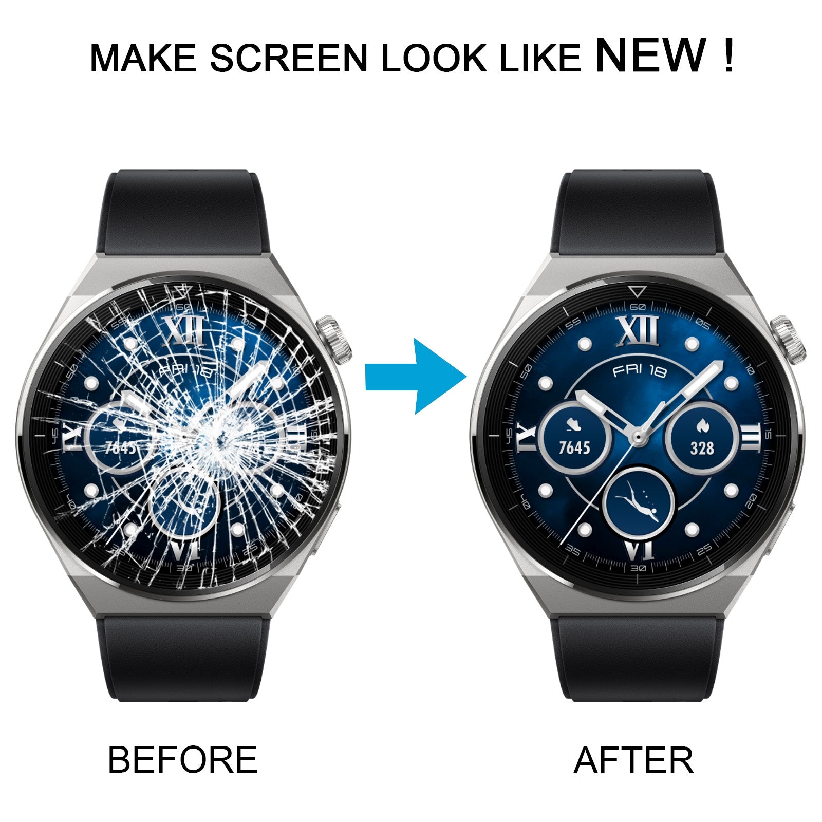 For Huawei Watch GT 3 Pro Front Screen Outer Glass Lens