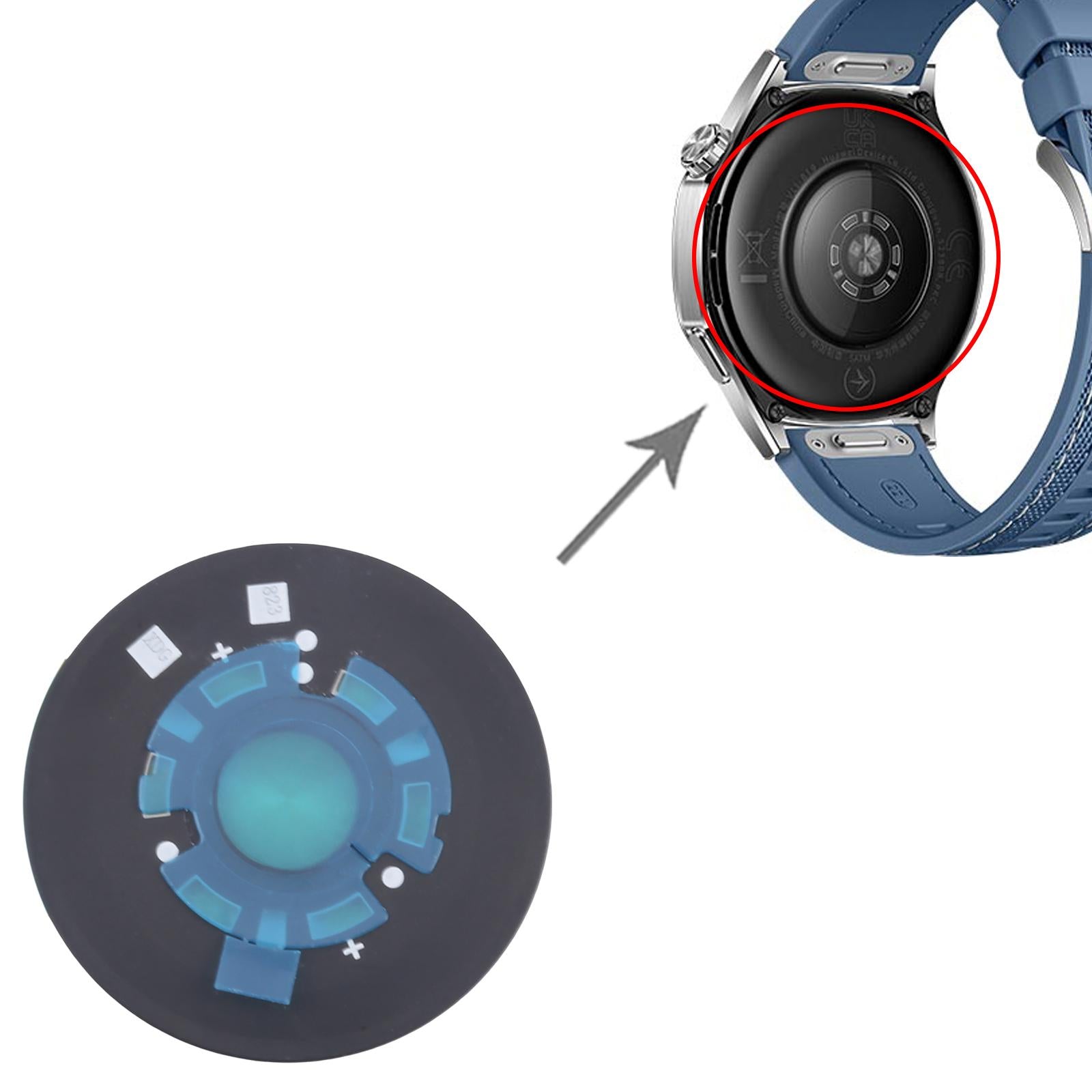 For Huawei Watch GT 5 46mm / 41mm Heart-rate Sensor Glass Lens Cover