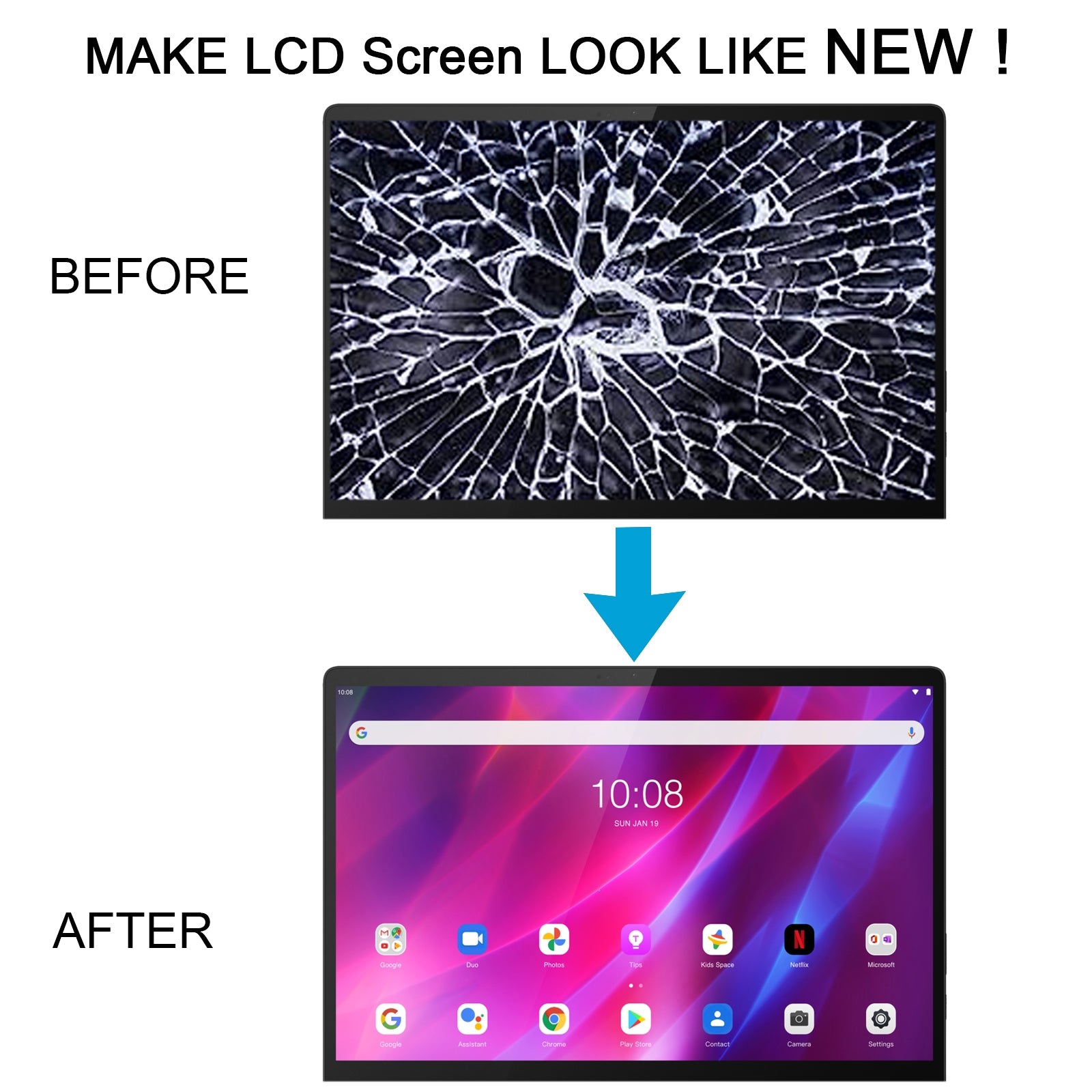 For Lenovo Yoga Tab 11 YT-J706F YT-J706X LCD Screen with Digitizer Full Assembly