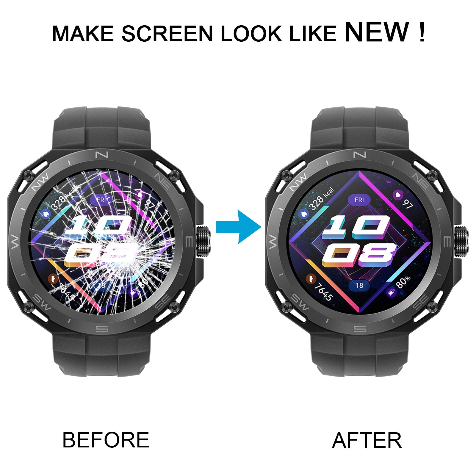 For Huawei Watch GT Cyber LCD Screen with Digitizer Full Assembly