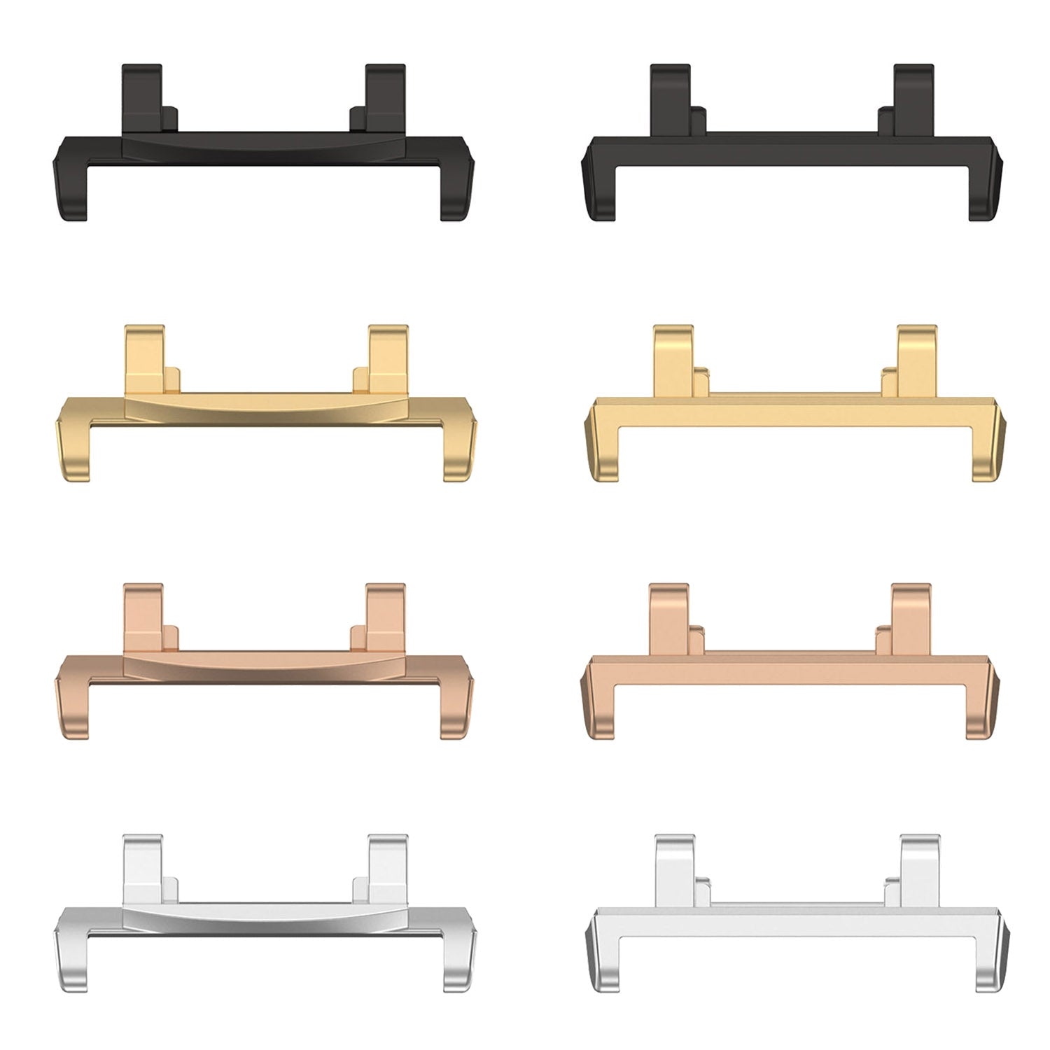 For Amazfit Active Edge A2212 1 Pair Metal Watch Band Connectors Rose Gold