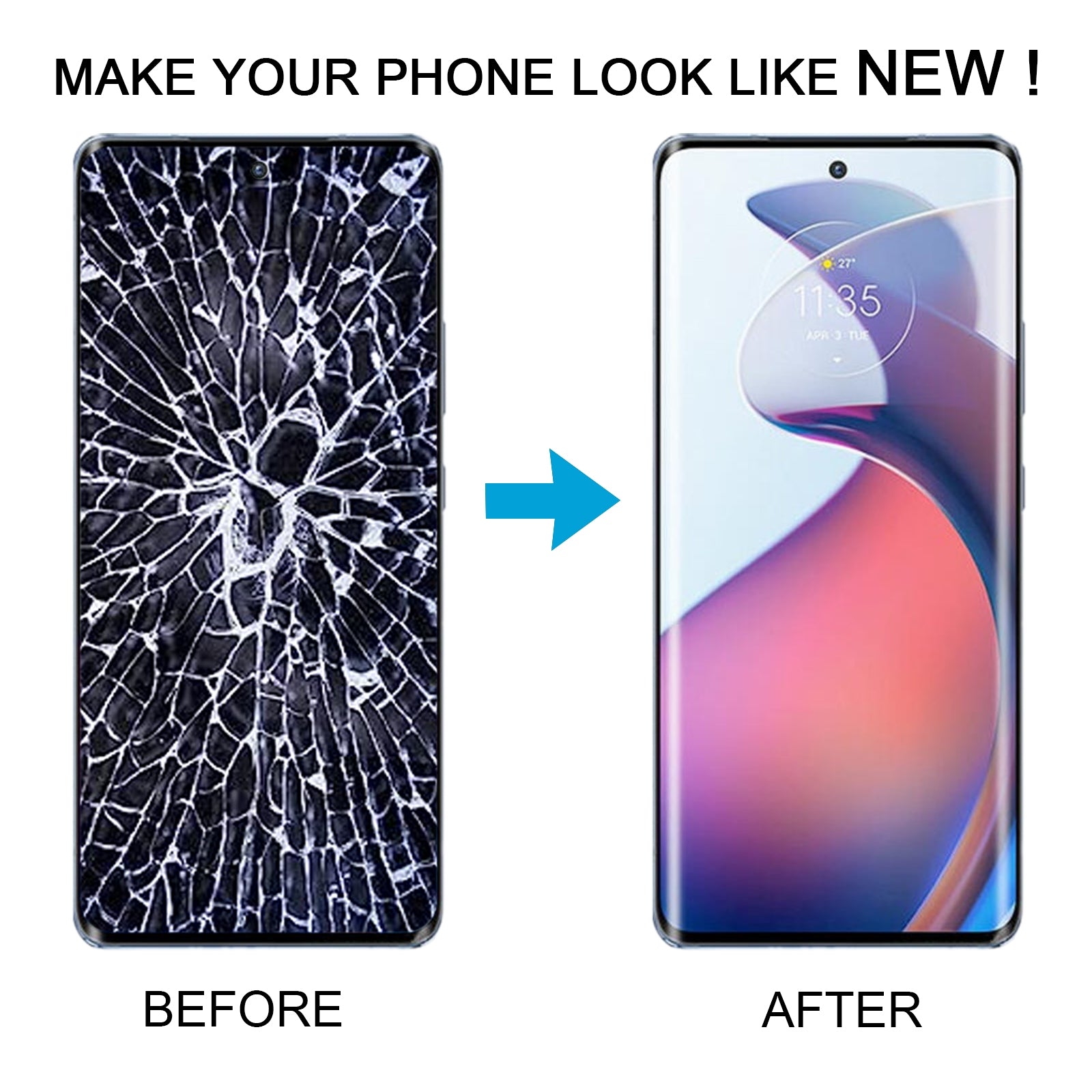 For Motorola Edge 30 Fusion LCD Screen with Digitizer Full Assembly