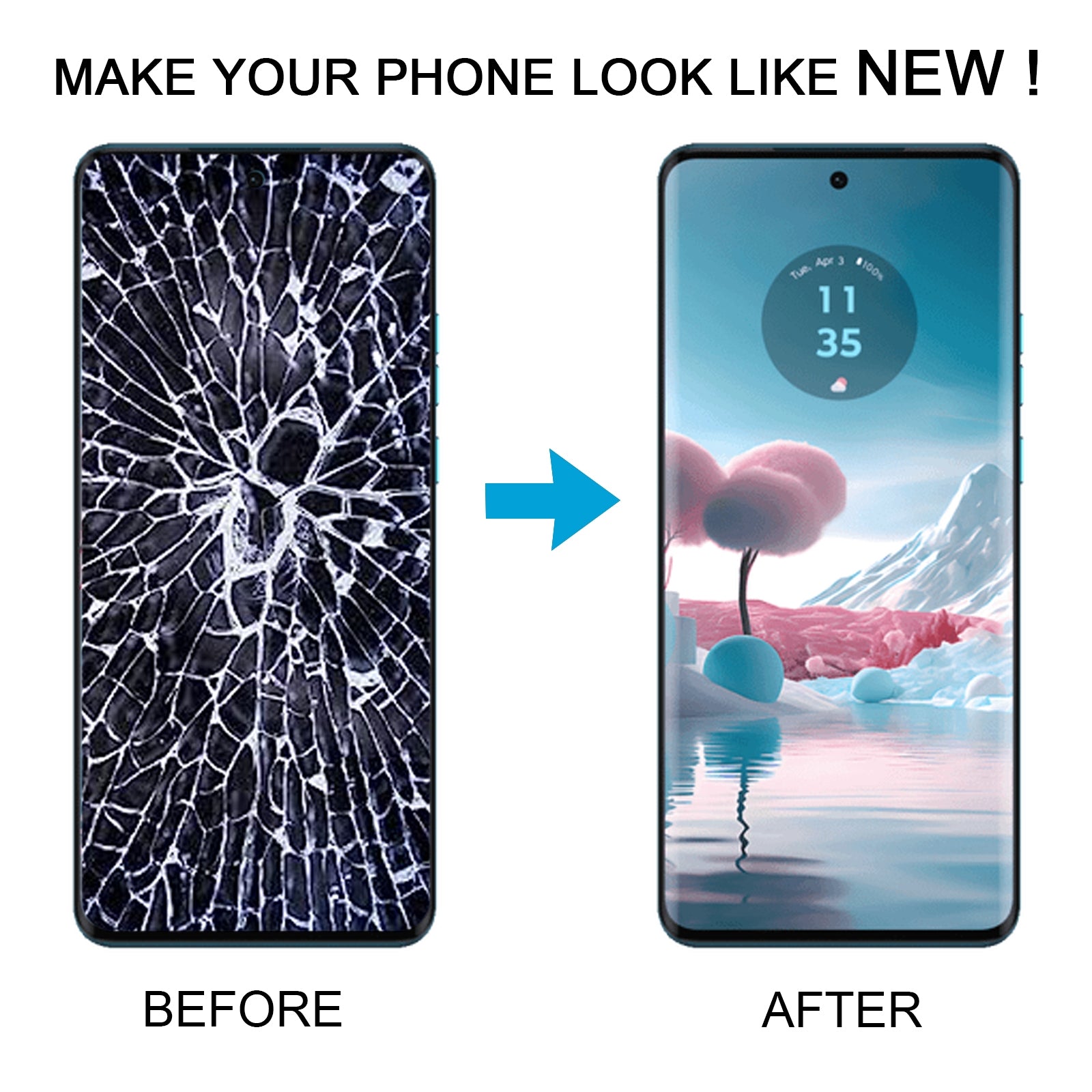 For Motorola Edge  40 Neo LCD Screen with Digitizer Full Assembly