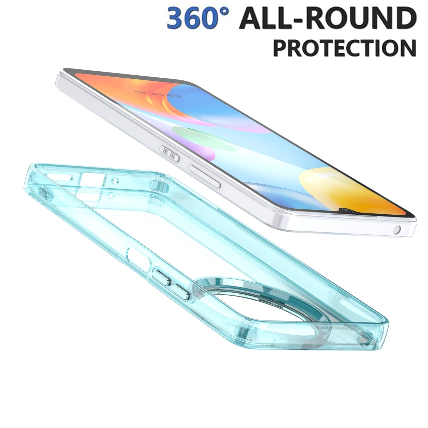 For Redmi 14C 4G Shine High Transparency Acrylic Phone Case(White)