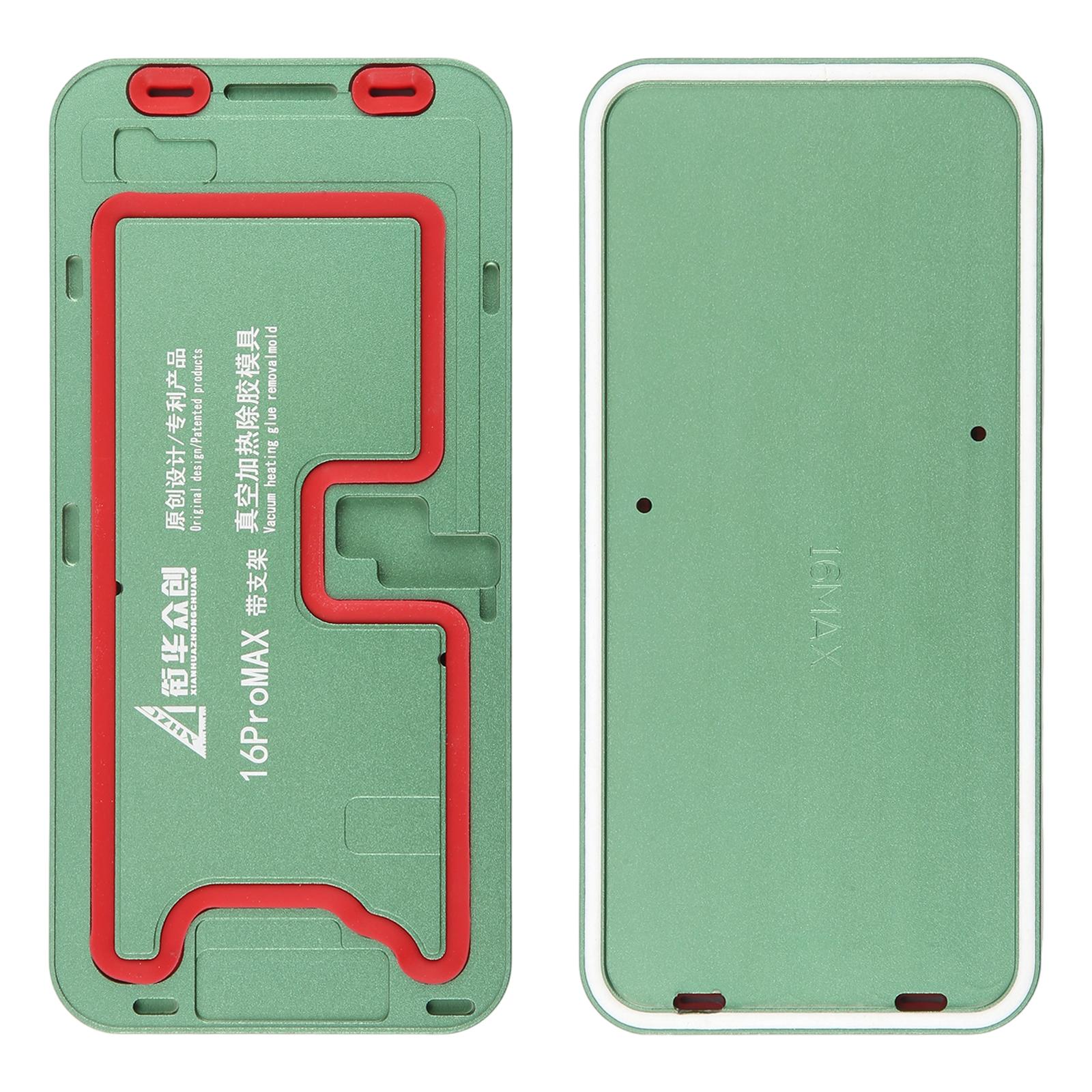 For iPhone 16 Pro Max LCD Screen Frame Vacuum Heating Glue Removal Mold with Holder