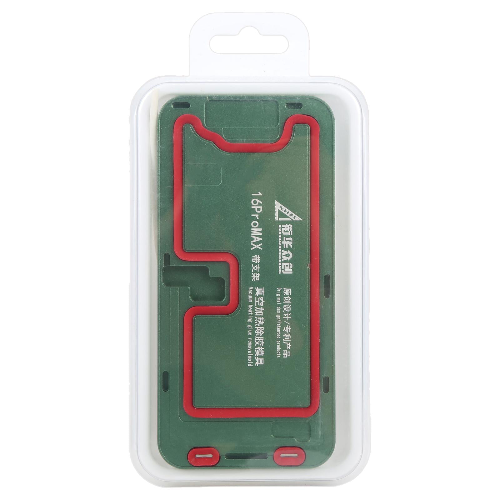 For iPhone 16 Pro Max LCD Screen Frame Vacuum Heating Glue Removal Mold with Holder