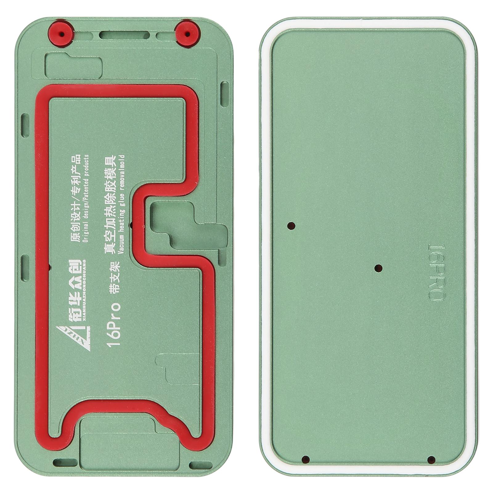 For iPhone 16 Pro LCD Screen Frame Vacuum Heating Glue Removal Mold with Holder