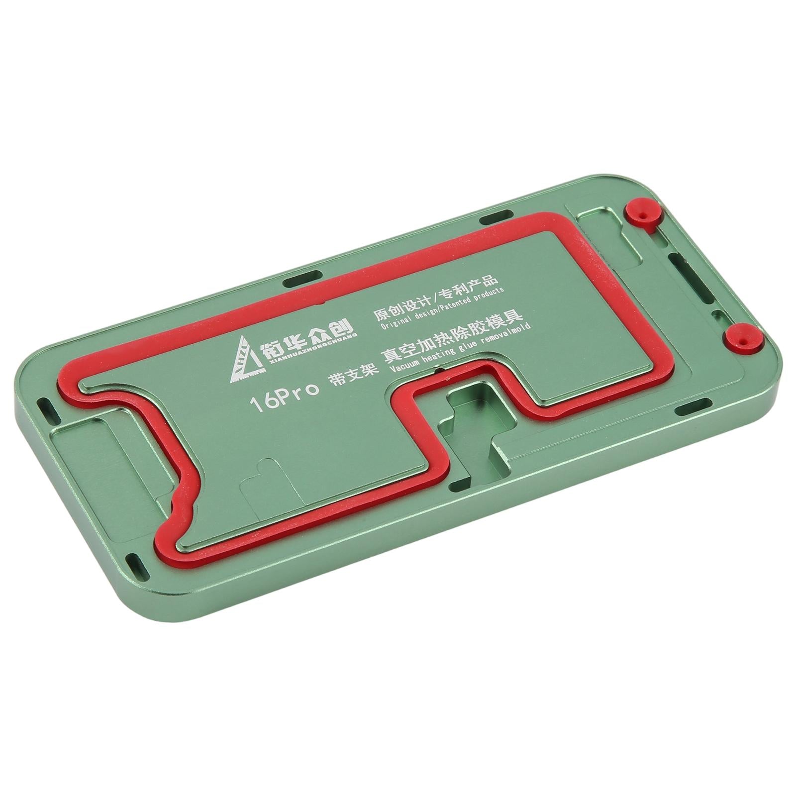 For iPhone 16 Pro LCD Screen Frame Vacuum Heating Glue Removal Mold with Holder