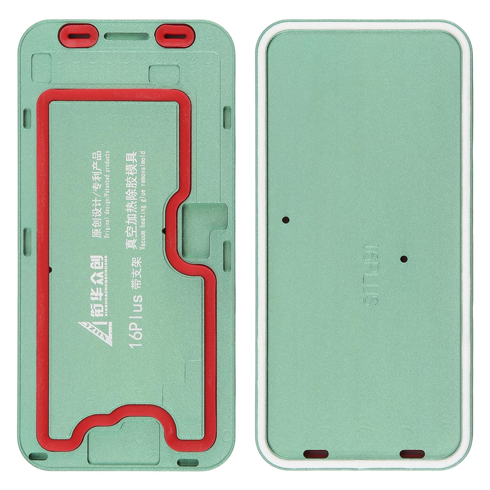 For iPhone 16 Plus LCD Screen Frame Vacuum Heating Glue Removal Mold with Holder