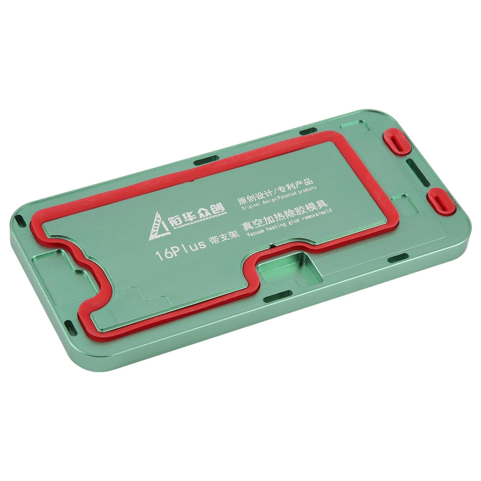 For iPhone 16 Plus LCD Screen Frame Vacuum Heating Glue Removal Mold with Holder