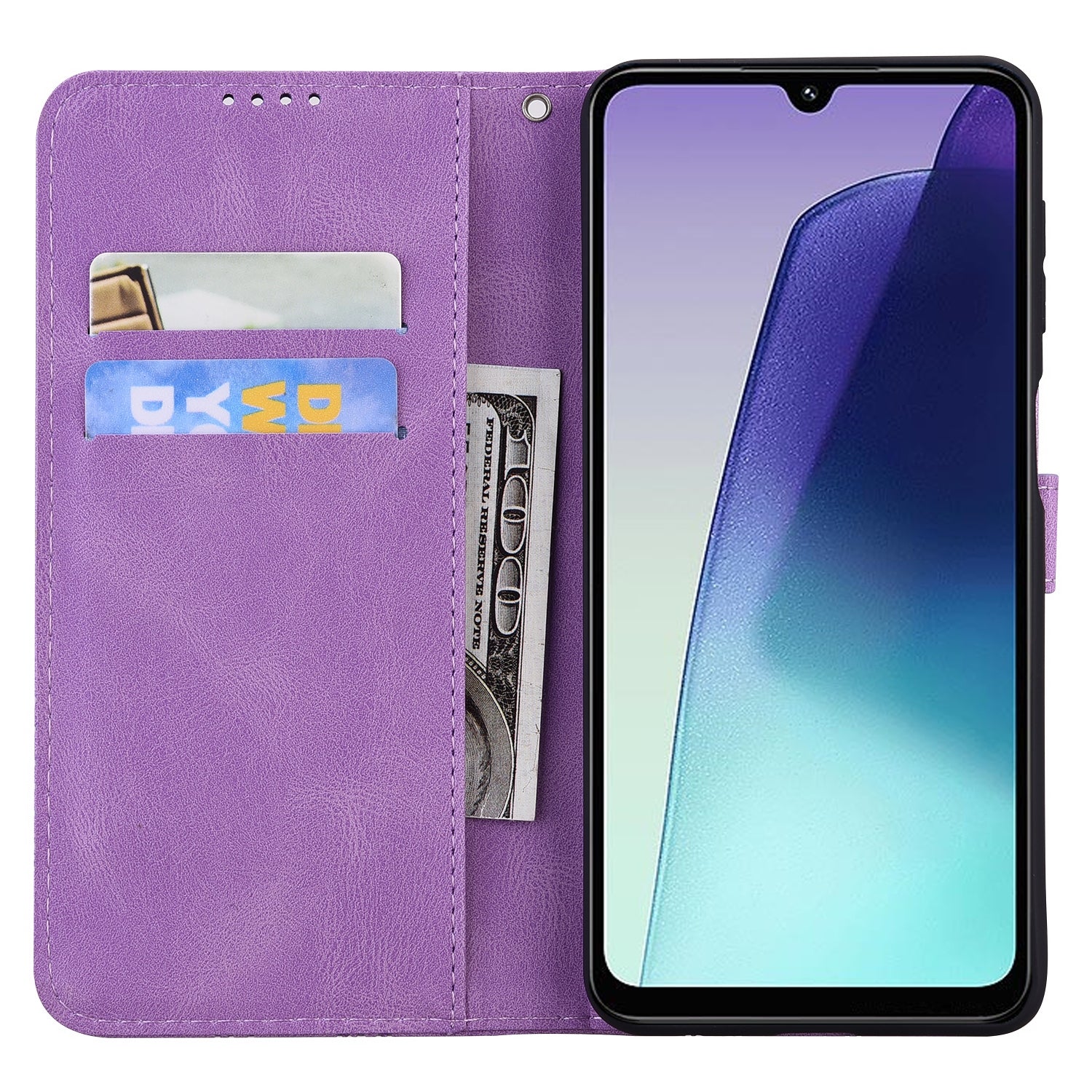 For Redmi 14C 4G Retro Skin Feel Butterflies Embossing Horizontal Flip Leather Phone Case(Purple)