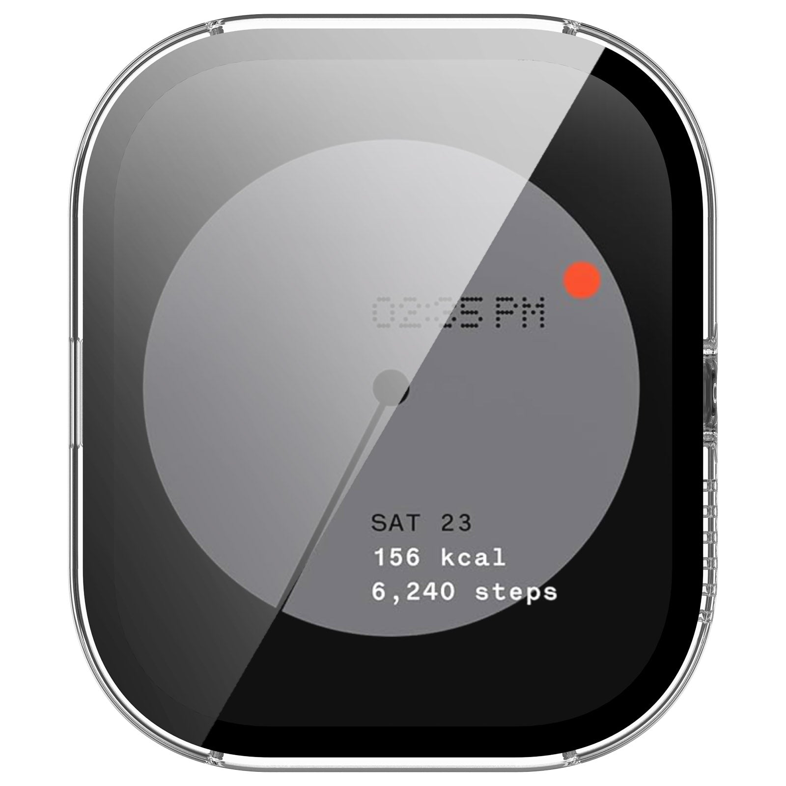 For CMF Watch Pro D395 PC + Tempered Film Integrated Watch Protective Case(Transparent)