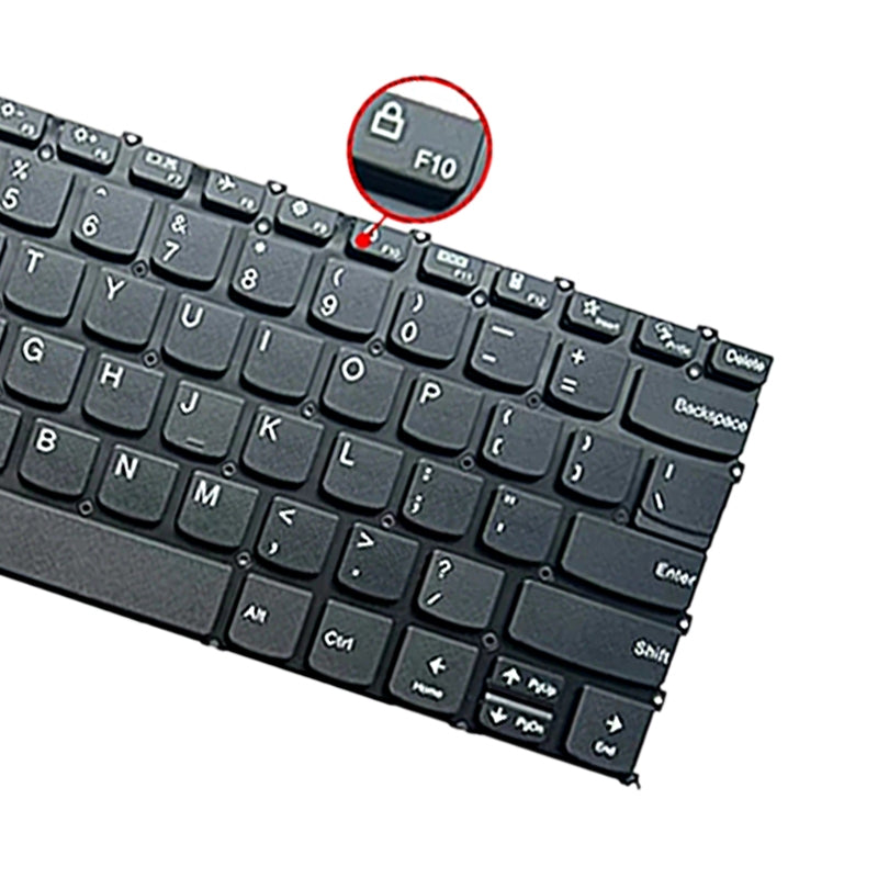 For Lenovo IdeaPad 5 / Yoga Slim 7 Pro  US Version Lap Backlight Keyboard, F10 Key with Lock Icon Black