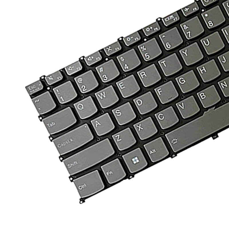 For Lenovo IdeaPad 5 / Yoga Slim 7 Pro US Version Lap Backlight Keyboard, F10 Key with Phone Icon Grey