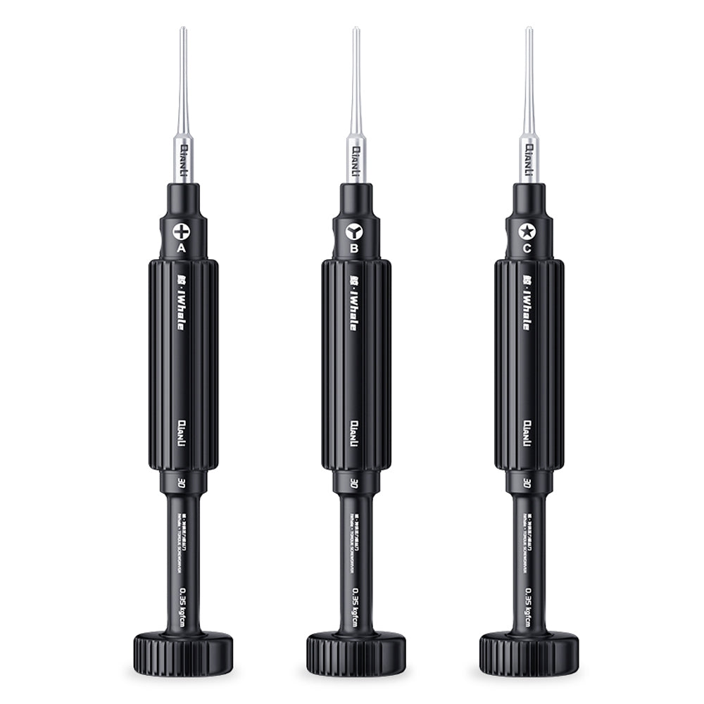 3 in 1 S2 Steel Magnetic Torque 3D Screwdriver, Model:A/B/C