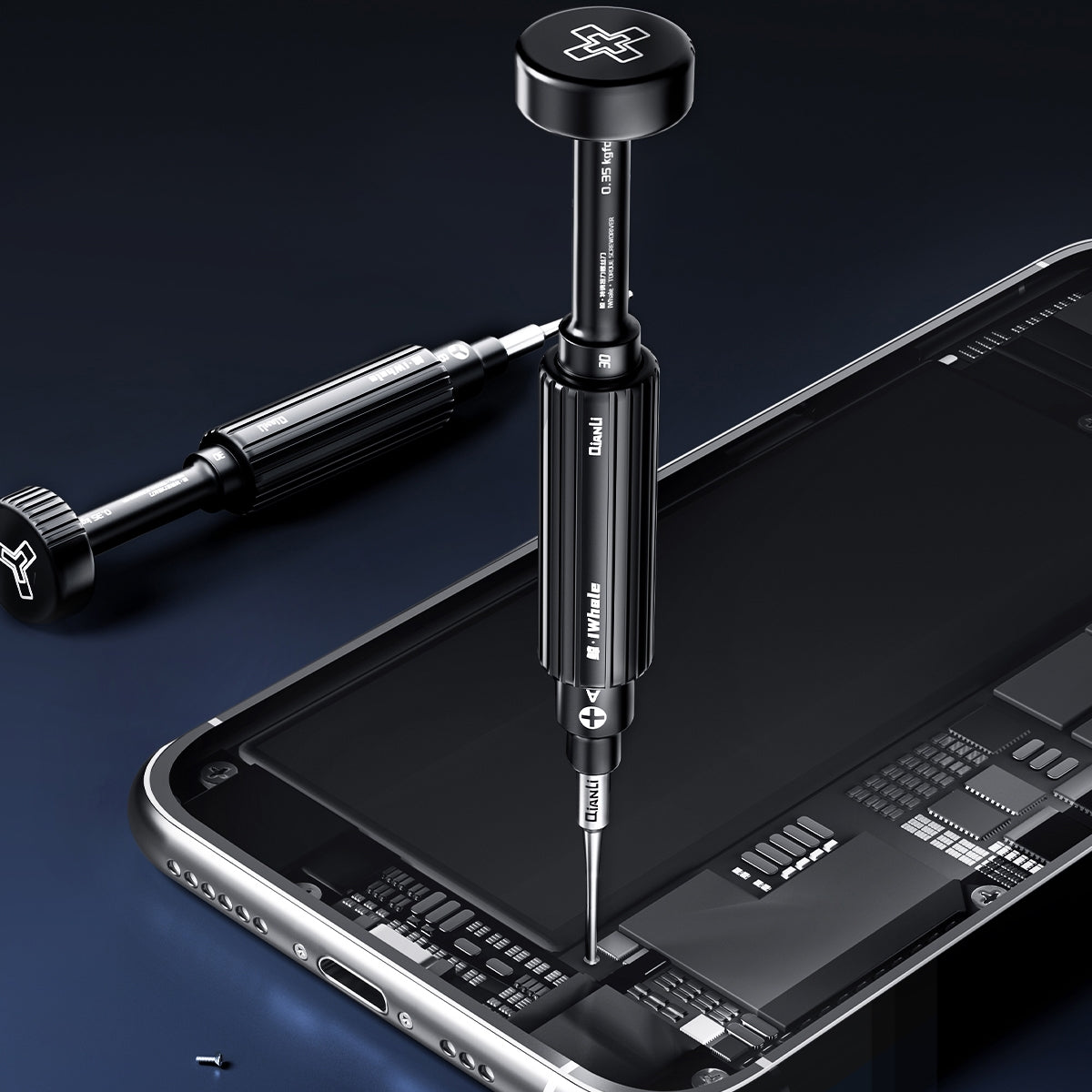 3 in 1 S2 Steel Magnetic Torque 3D Screwdriver, Model:A/B/C