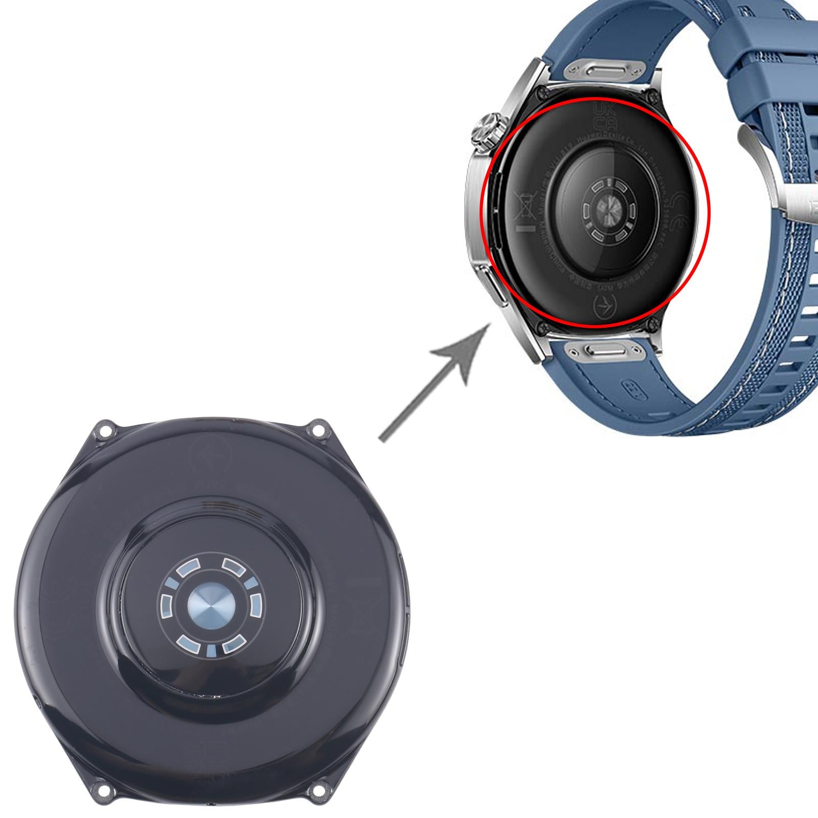 For Huawei Watch GT 5 46mm Rear Housing Cover Black