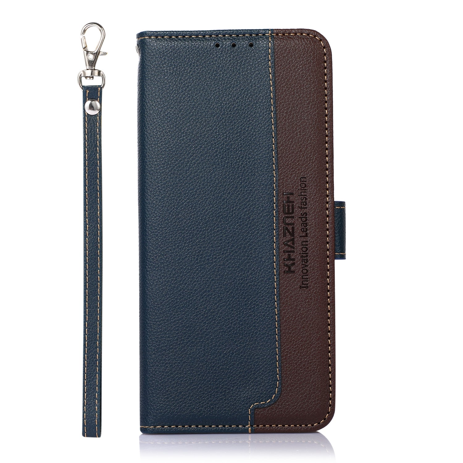 For Redmi 14C 4G KHAZNEH Litchi Texture Leather RFID Phone Case(Blue)