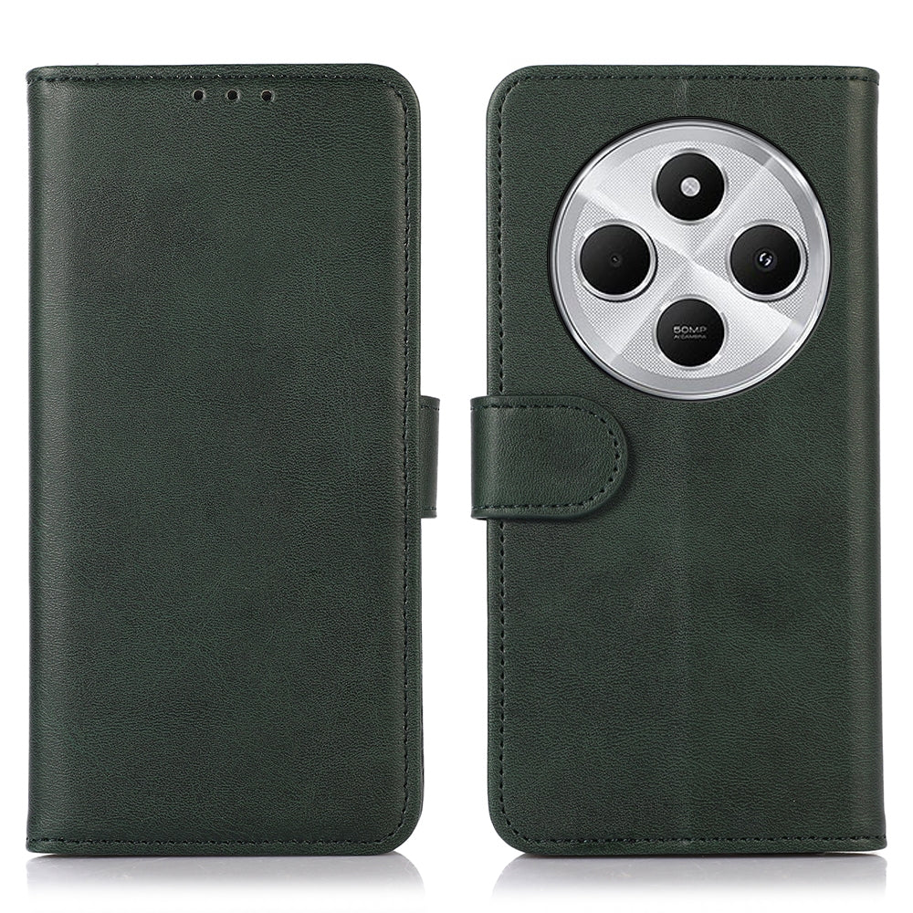 For Redmi 14C 4G Cow Texture Leather Phone Case(Green)