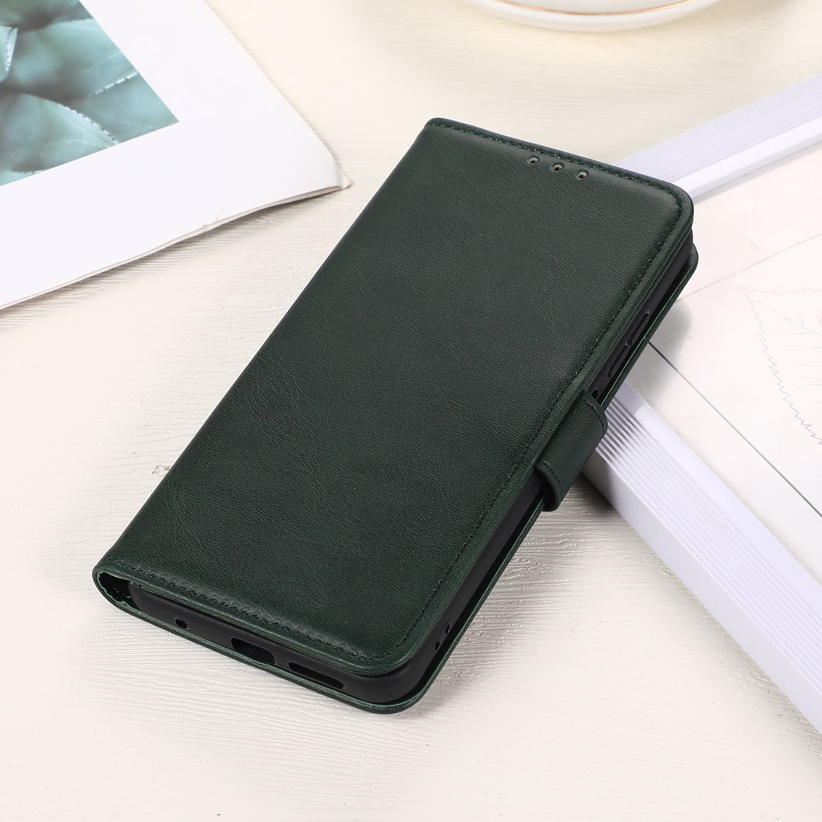 For Redmi 14C 4G Cow Texture Leather Phone Case(Green)