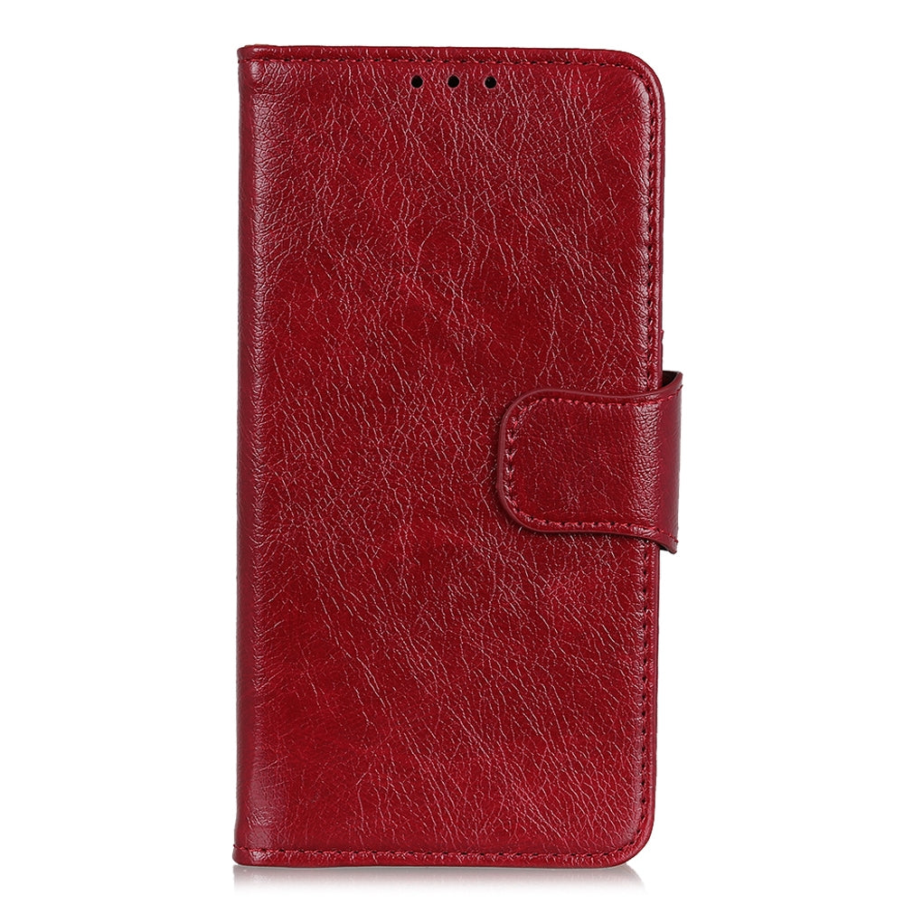 For Redmi 14C 4G Nappa Texture Horizontal Flip Leather Phone Case(Red)