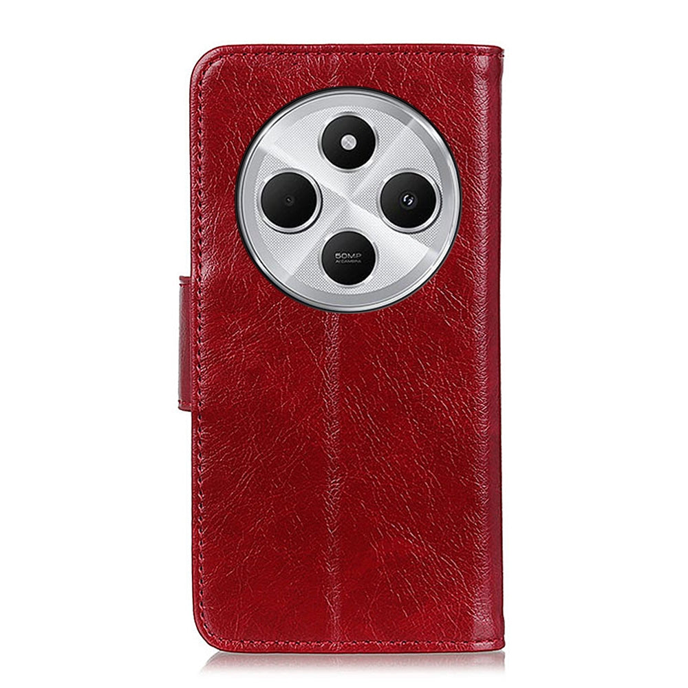 For Redmi 14C 4G Nappa Texture Horizontal Flip Leather Phone Case(Red)