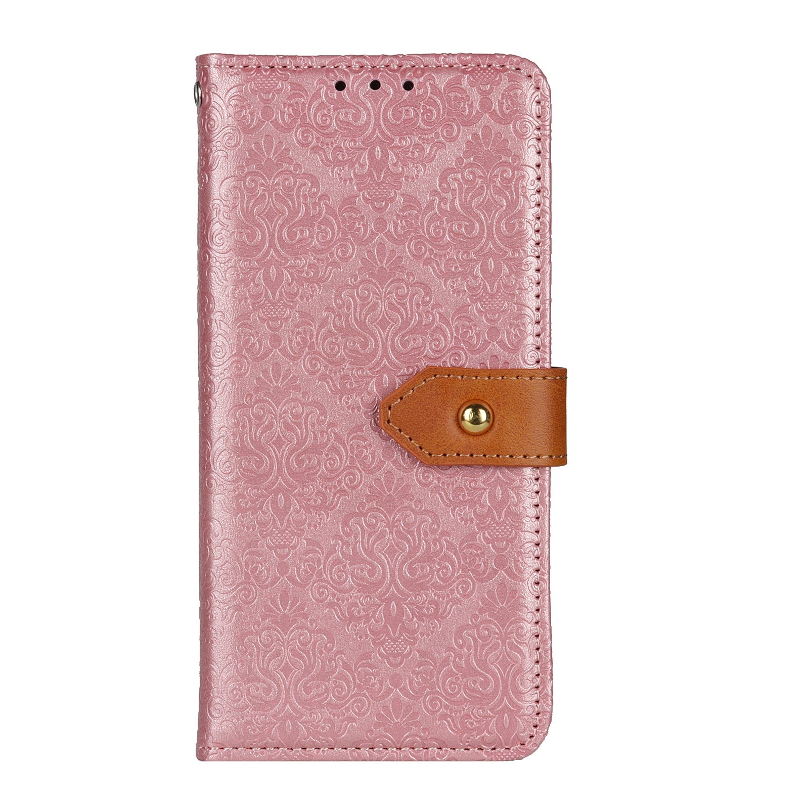 For Redmi 14C 4G European Floral Embossed Leather Phone Case(Pink)