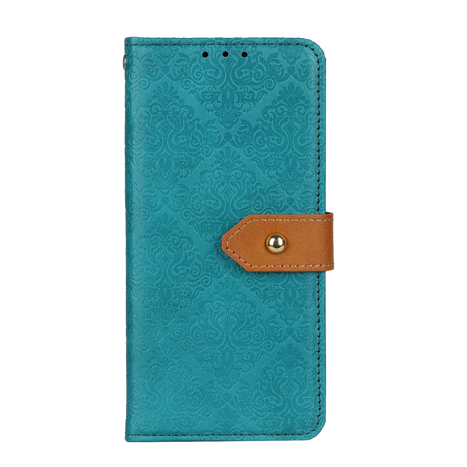 For Redmi 14C 4G European Floral Embossed Leather Phone Case(Blue)