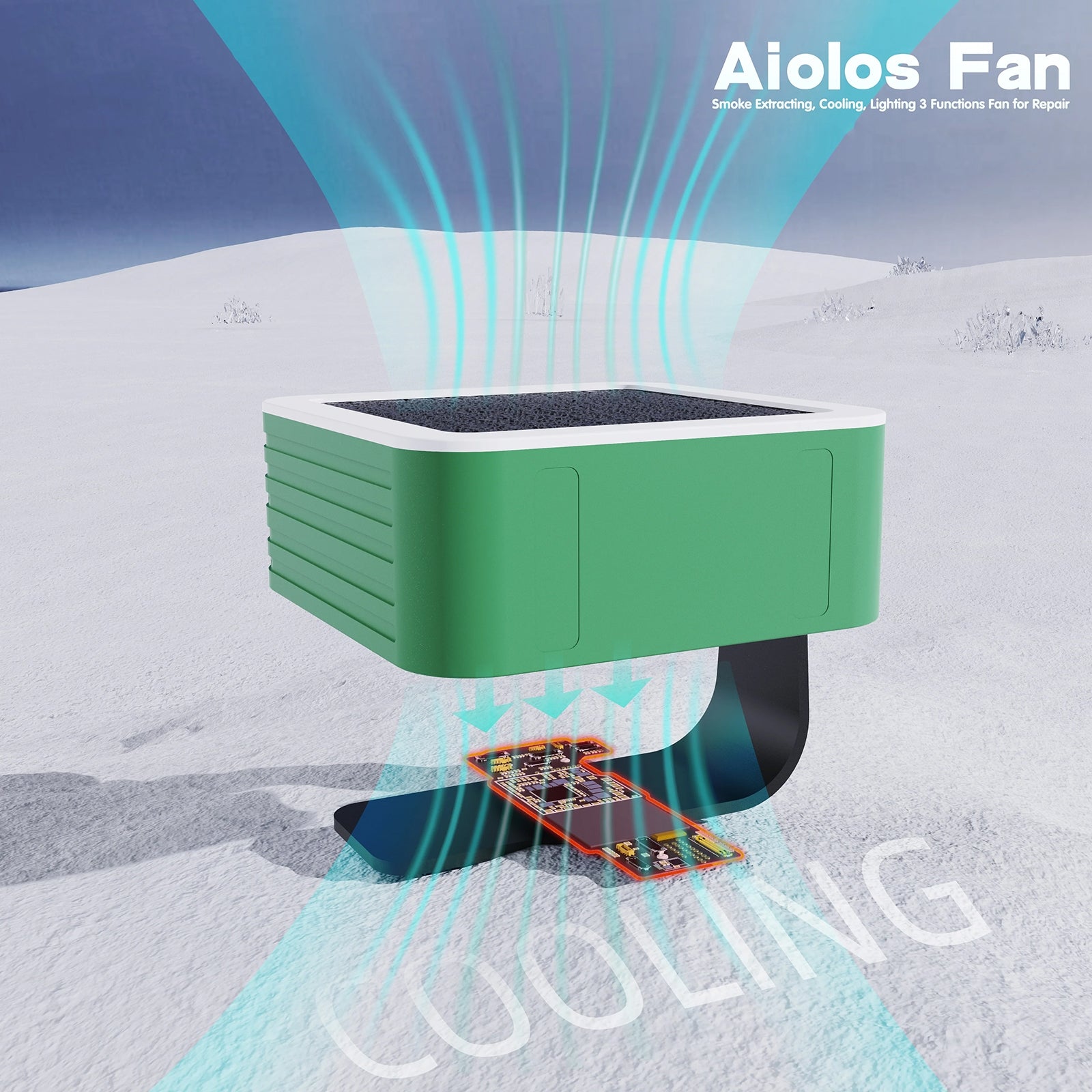 Aiolos Cooling + Lighting + Smoke Extraction Integrated Machine