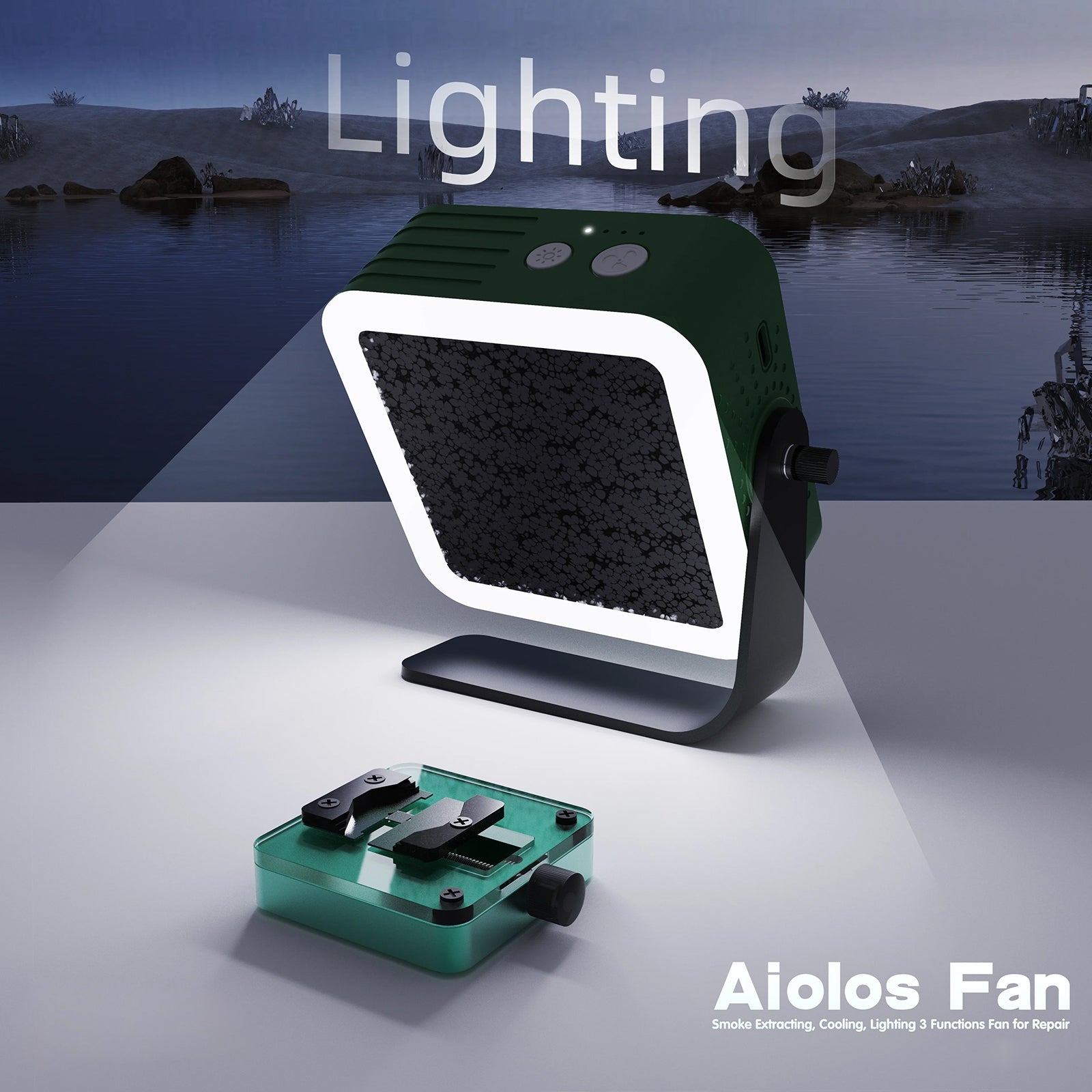 Aiolos Cooling + Lighting + Smoke Extraction Integrated Machine