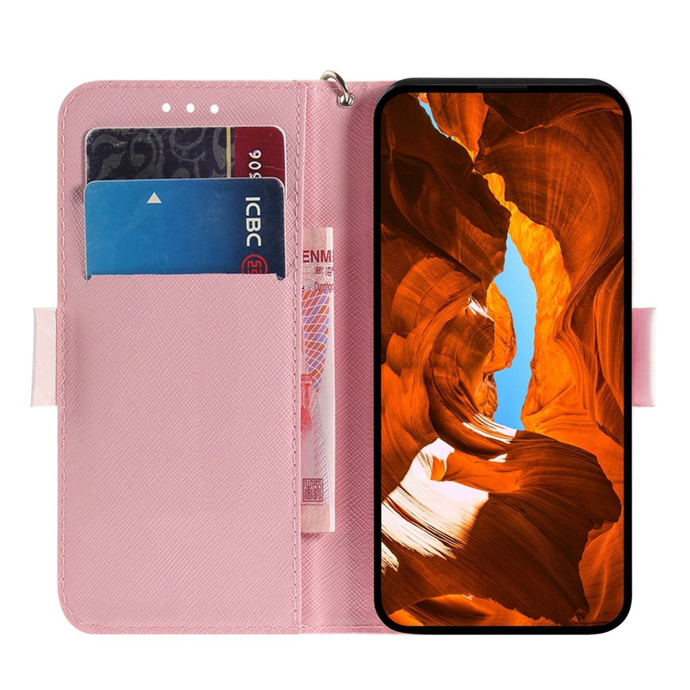 For Redmi 14C 4G 3D Colored Flip Leather Phone Case(Butterfly High-heeled)