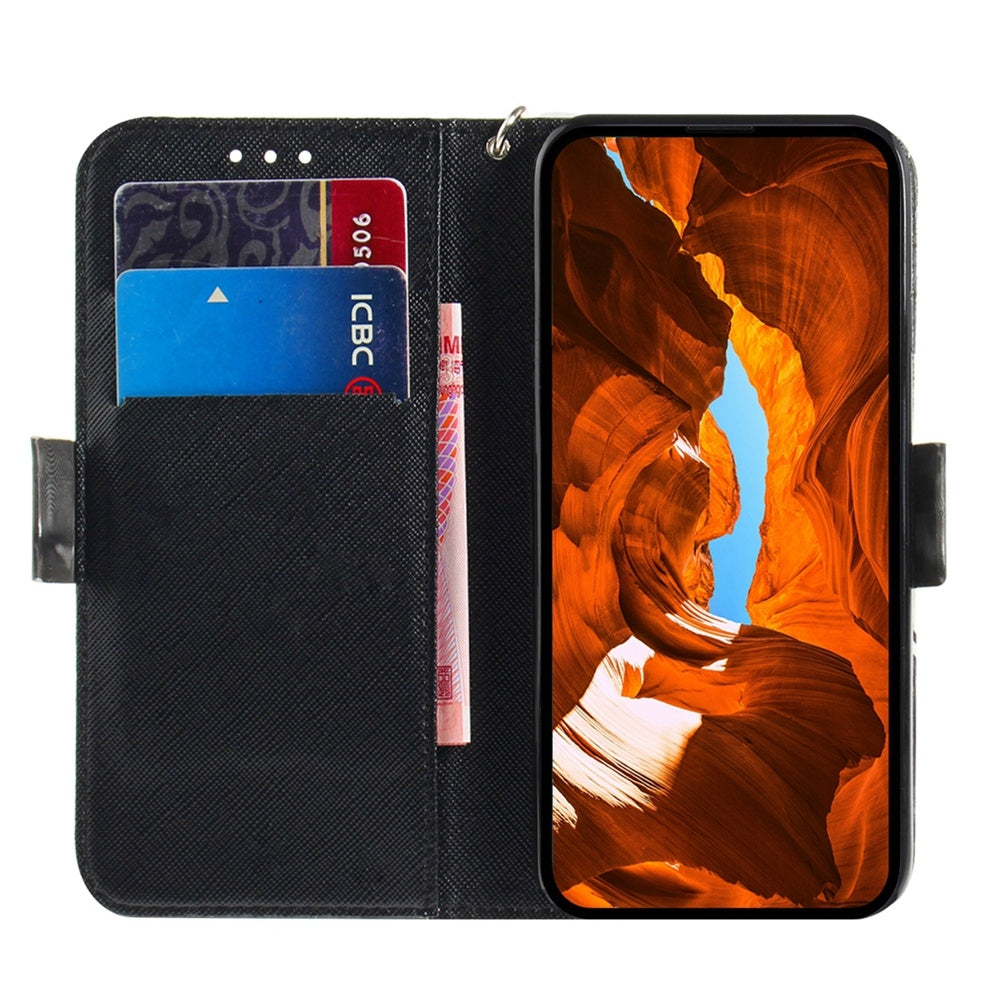 For Redmi 14C 4G 3D Colored Flip Leather Phone Case(Hug Cat)