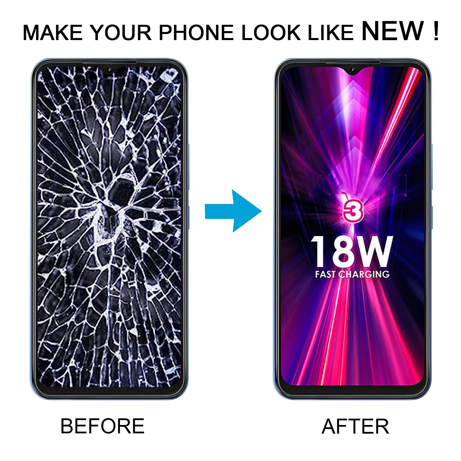 For itel Vision 3 OEM LCD Screen with Digitizer Full Assembly