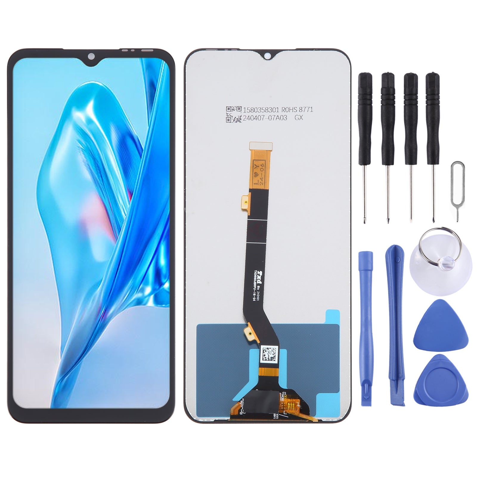 For itel S18 Pro OEM LCD Screen with Digitizer Full Assembly