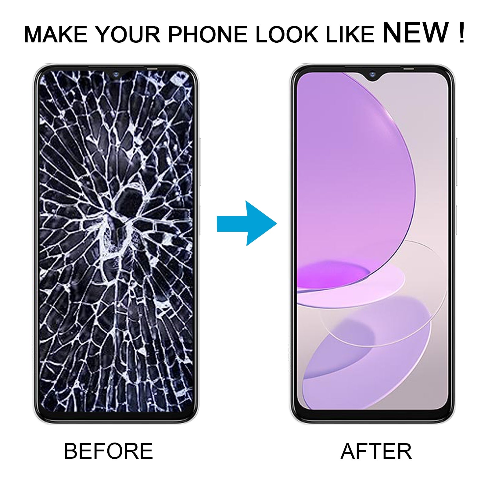 For itel S23 OEM LCD Screen with Digitizer Full Assembly