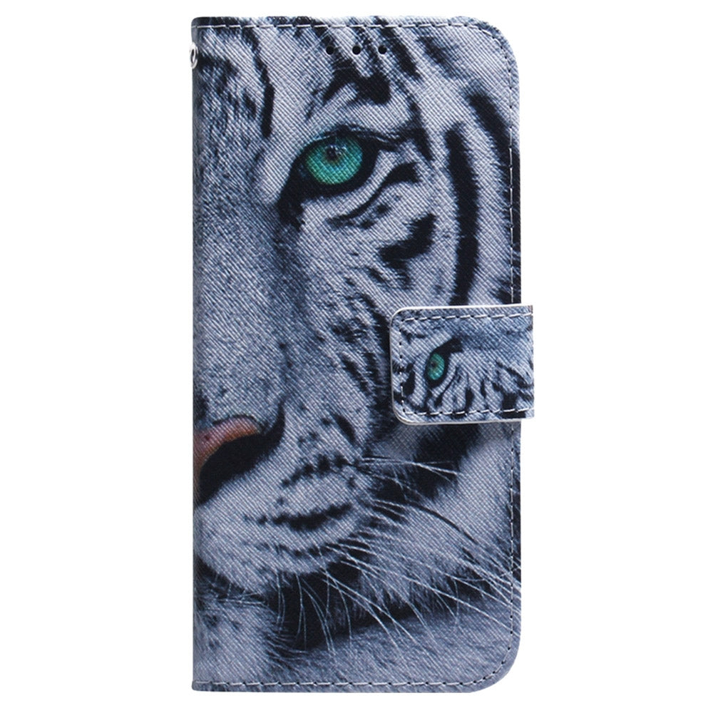 For Redmi 14C 4G Coloured Drawing Flip Leather Phone Case(Tiger)