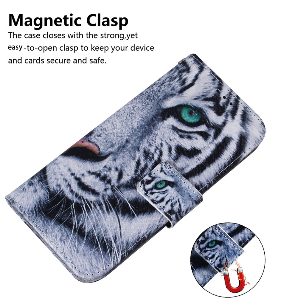 For Redmi 14C 4G Coloured Drawing Flip Leather Phone Case(Tiger)