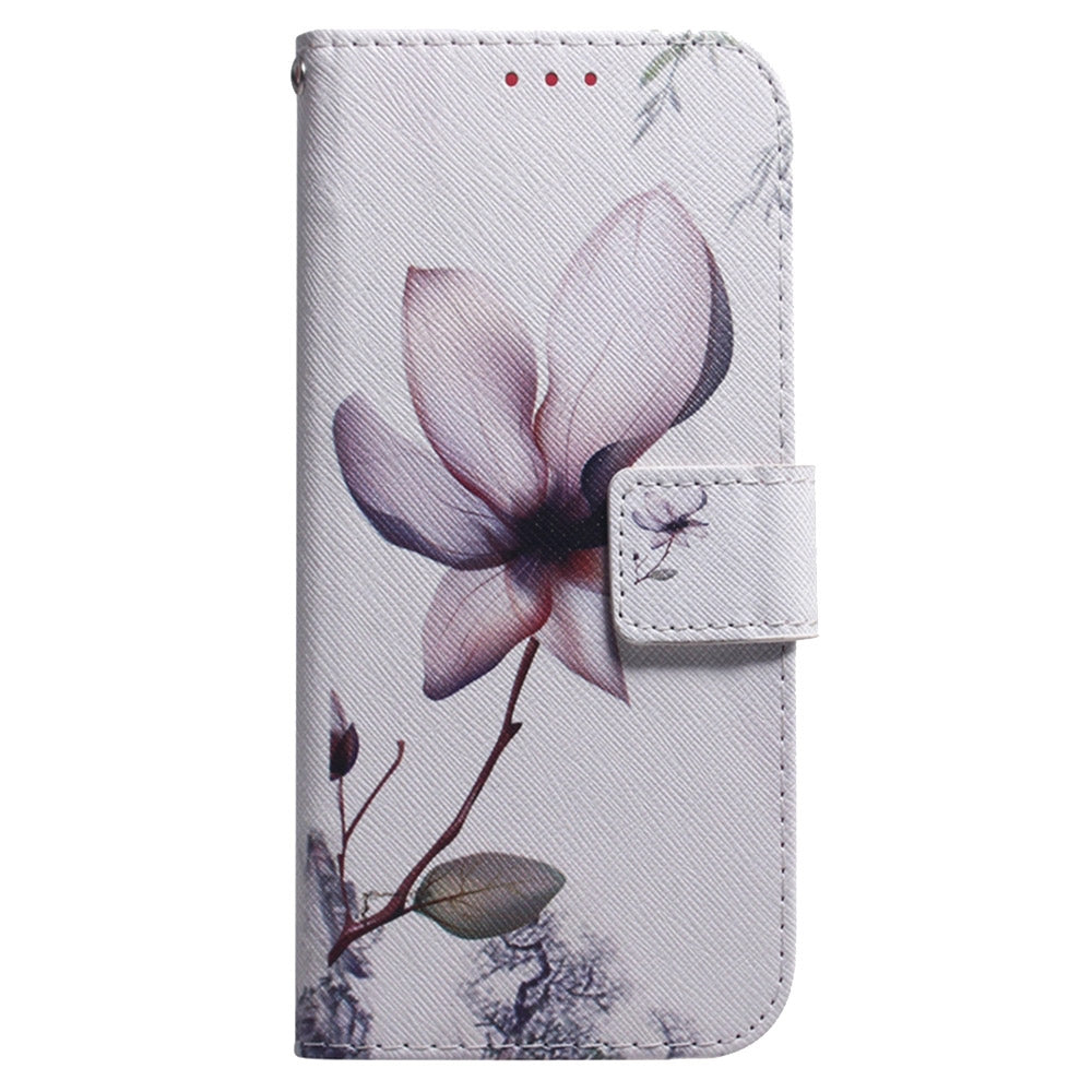 For Redmi 14C 4G Coloured Drawing Flip Leather Phone Case(Magnolia)