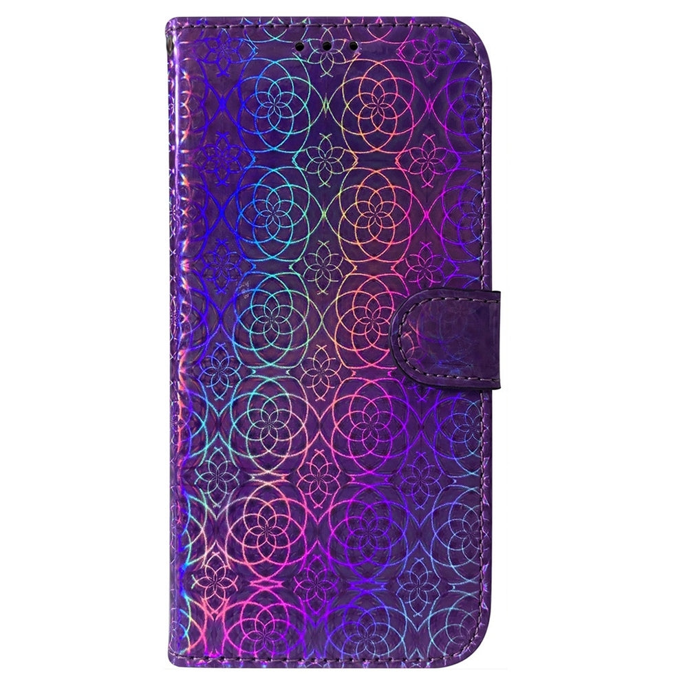 For Redmi 14C 4G Colorful Magnetic Buckle Leather Phone Case(Purple)