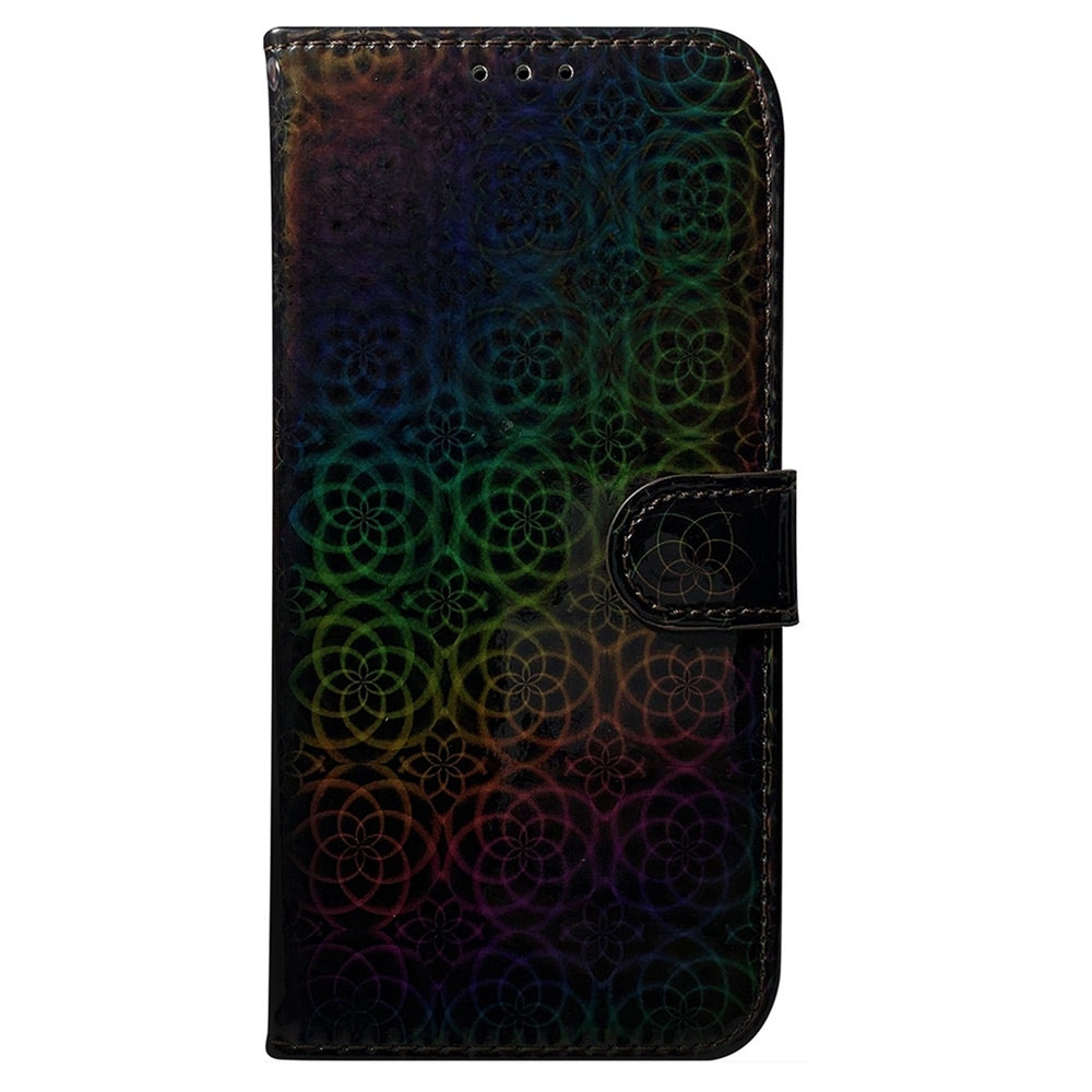 For Redmi 14C 4G Colorful Magnetic Buckle Leather Phone Case(Black)