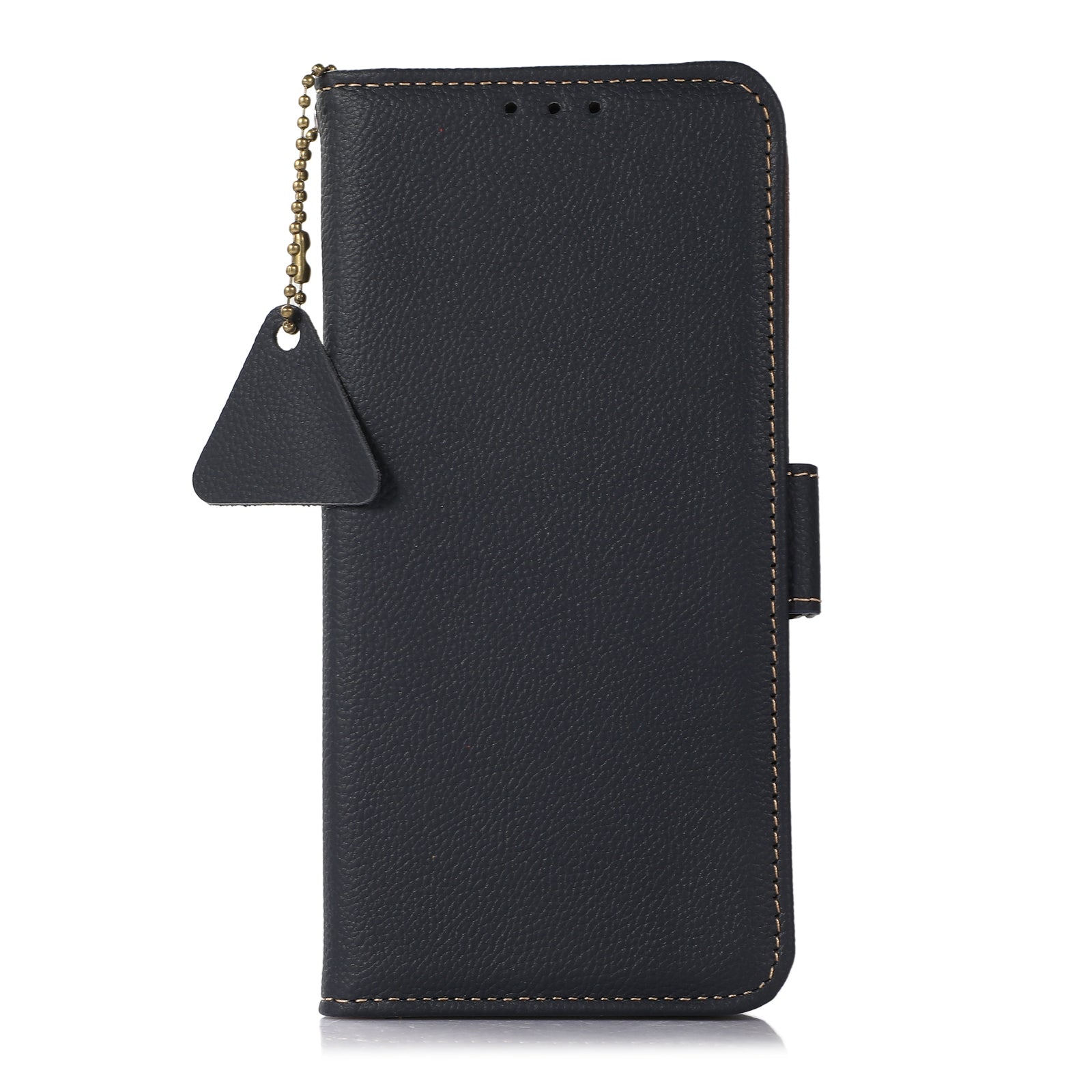 For Redmi 14C 4G Side-Magnetic TJ Genuine Leather RFID Phone Case(Blue)